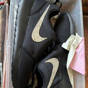 Nike Black and Gold Athletic Shoes